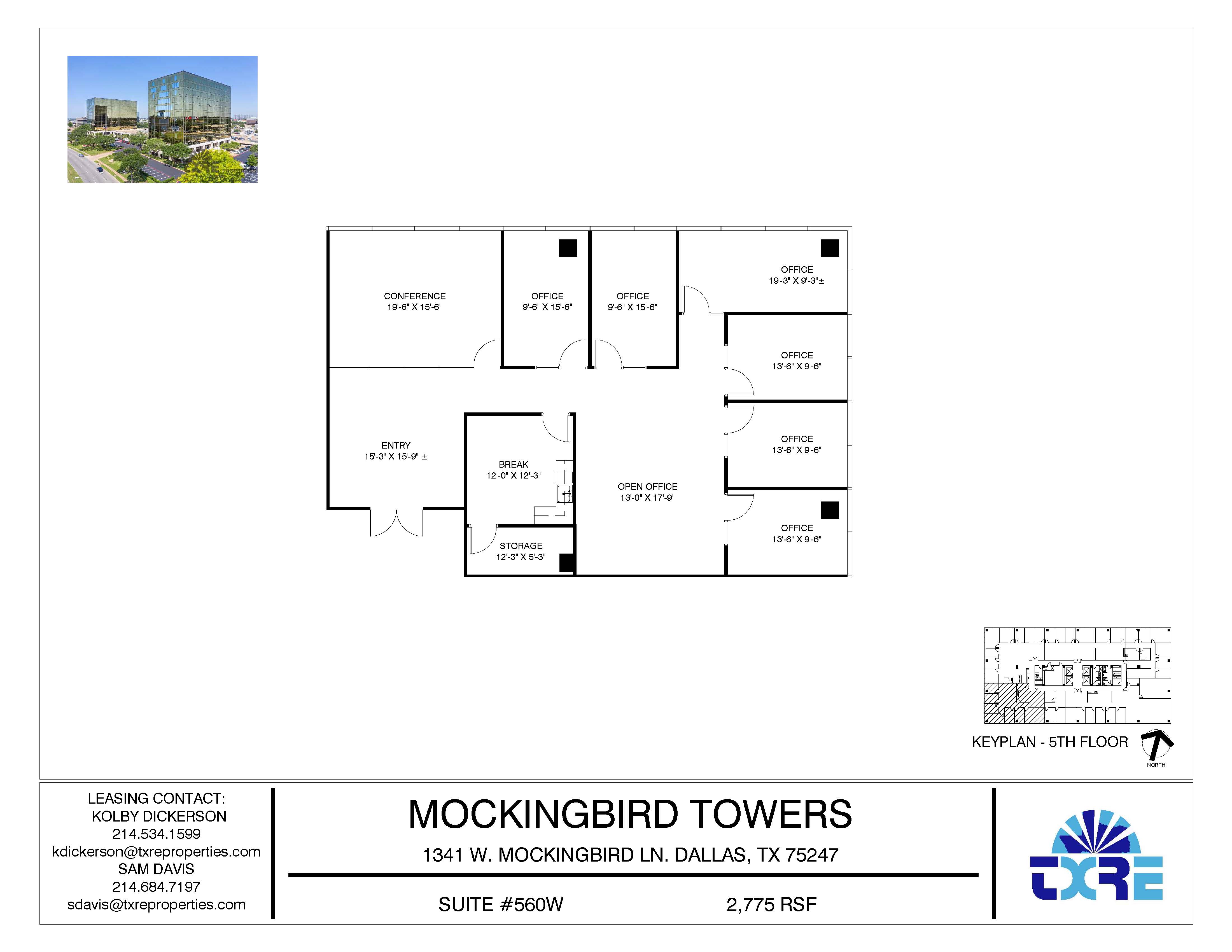 Spec Suite 560W -2775 RSF - Mockingbird Towers new