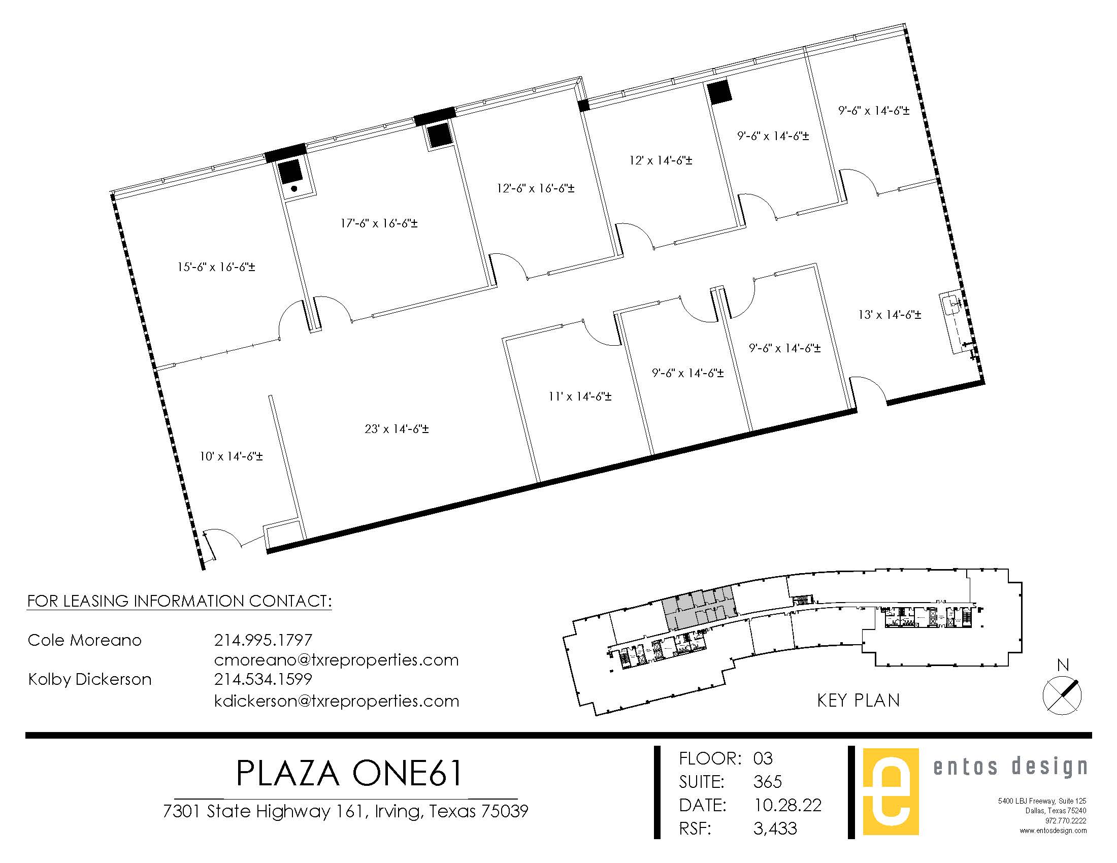 Spec - Suite 365 - 3433 RSF - PLAZA ONE61