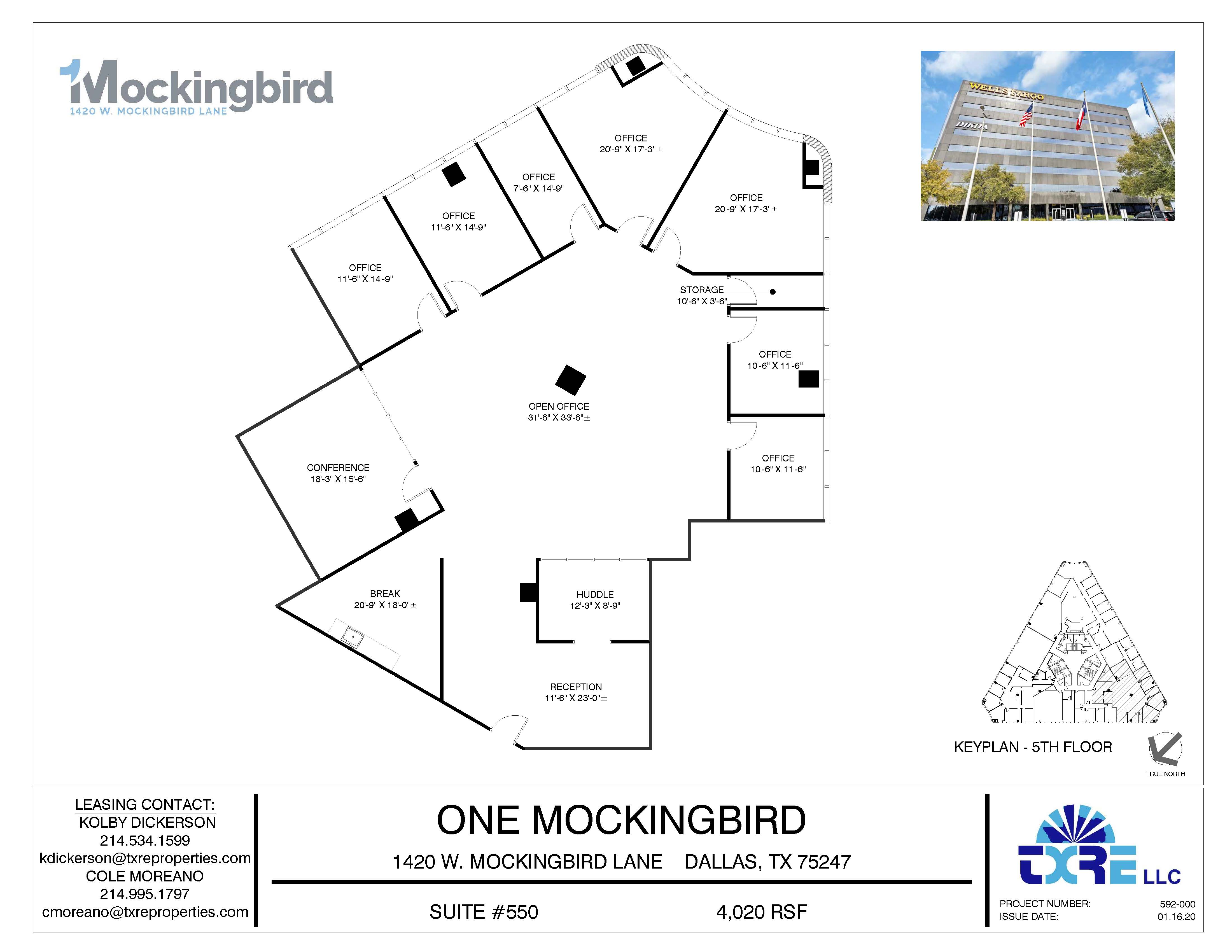 Suite 550 - 4,020 RSF - One Mockingbird Suite 550 - 4,020 RSF - One Mockingbird